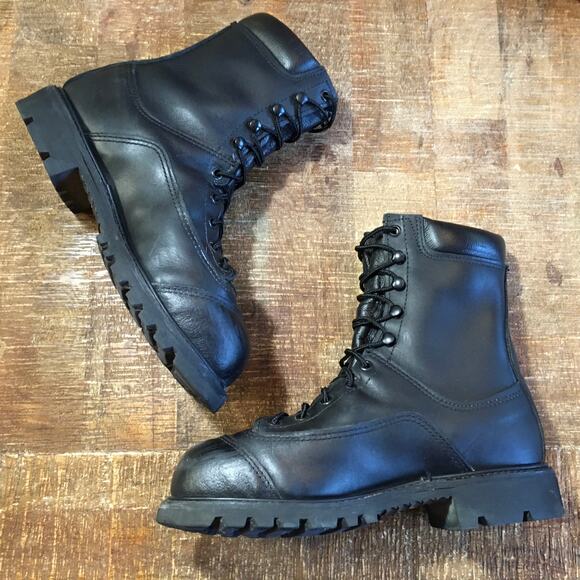 Matterhorn 8" WP Steel Toe Metaguard Prep Plant Work Boot Mens 7 W Combat Black - Picture 3 of 11